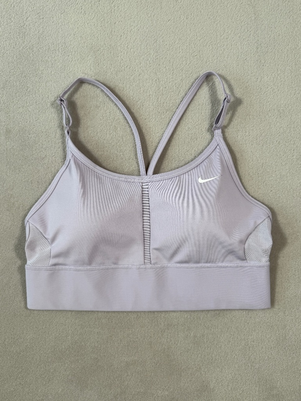 Nike Sports Bra Medium Purple Indy Light Support Padded Longline Bra DB8765-578